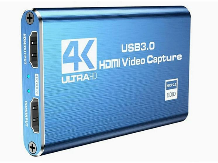 USB 3.0 HDMI HD Video Capture Card for Mobile and PC Gaming, Live Streaming, Recording, 2131 Chip Compatible HDTV Capture