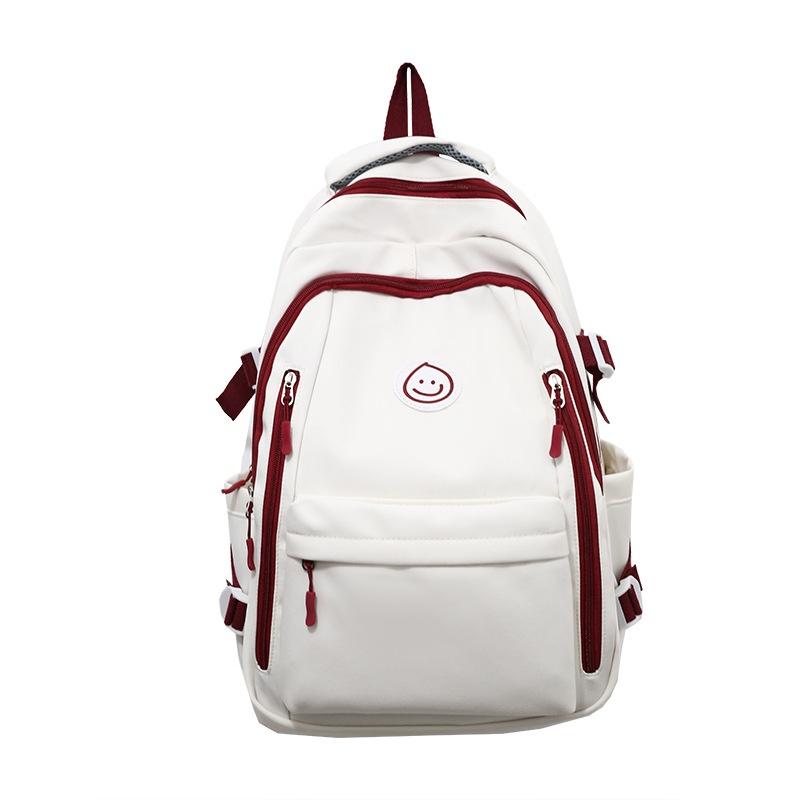 2023 New Style Middle School Students Backpack Simple And Versatile Multilayered Design Trendy And Lightweight