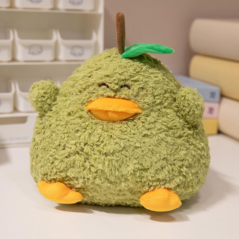 30cm Cute Duck Pear Plush Stuffed Doll Yellow Duck Children's Birthday Gift Soft Sofa Pillow Kawaii Room Decoration Ornament