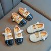 Baby Girls Leather Shoes Kids Flats for School Toddlers Children Dress Shoes Pearl Buckle Fashion Princess Sweet Cute Soft 21-30