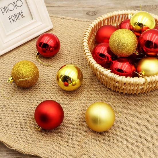 Glittering Baubles Balls Christmas Tree Ornament Xmas Party Hanging Decoration