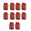 10 Pcs Hollow-Out Christmas Candy Box House-Shaped House-Shaped Gift Box  Christmas Festival Decor