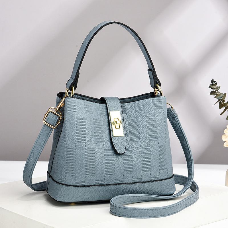 Bag Women's Bag 2025 New Fashion Versatile Bucket Bag Trendy Pu Shoulder Messenger Bag Premium Handbag Women