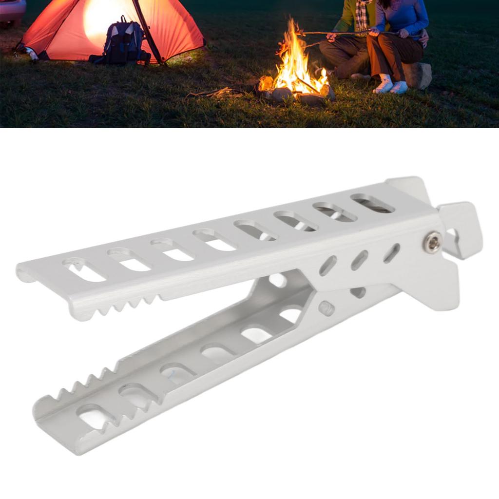 Hot Plate Clips Aluminum Alloy Anti Scalding Hot Bowls Retriever Tongs for Outdoor Camping