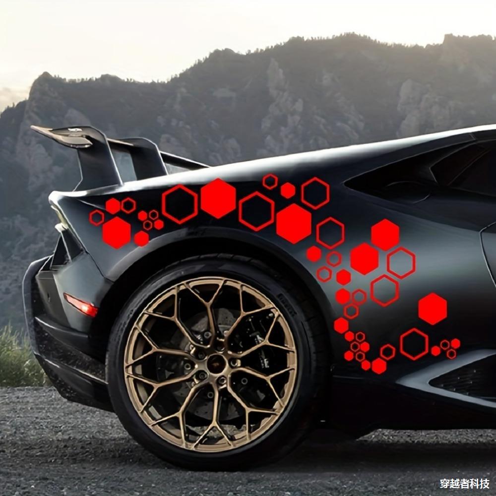 Car Honeycomb Vinyl Decals Large and Small Combination Hexagonal Stickers Auto Body Decor Tuning Body Cool Styling Decoration