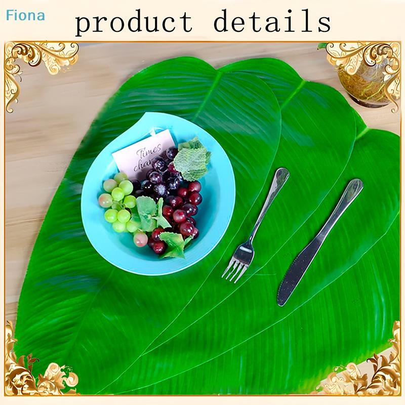Artificial Banana Leaves,Faux Tropical Palm Leaves for Party Decor,Food Serving & Table Placemats,Multiple Sizes Available