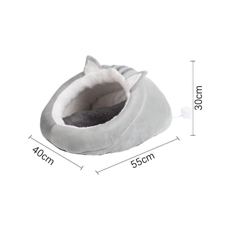 Wholesale Cat Ear Slippers Nest Four Seasons Universal Semi-enclosed Cat House Pet Cat Supplies Winter Warm Cat Nest