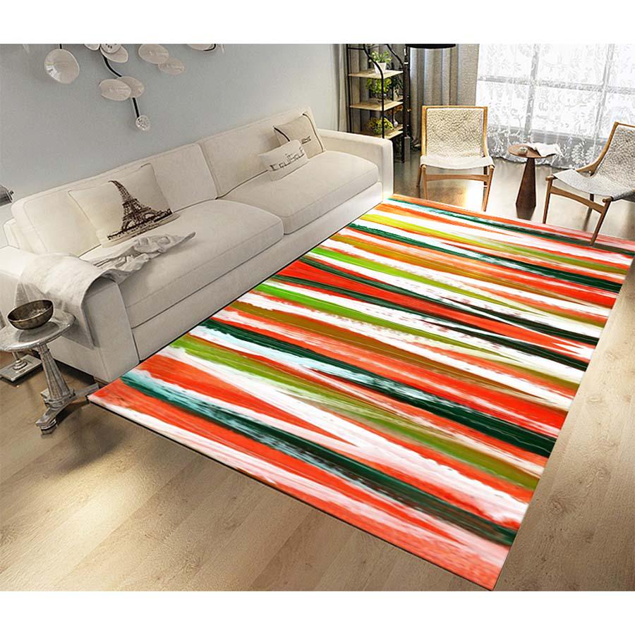 Nordic Abstract Art Leaves Area Rugs Decorative Kid Room Play Pad Baby Crawling Flannel Mats Carpet