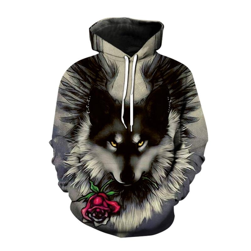 Podzim Zima Zvířátko Scorpion 3D potisk Mikiny Pánská/Dámská móda Hip-Hop Streetwear s dlouhým rukávem Mikiny
