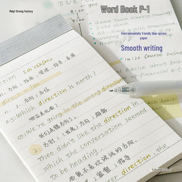 Tearable Portable Small Notebook Planner with Sticky Notes and Memo Pad