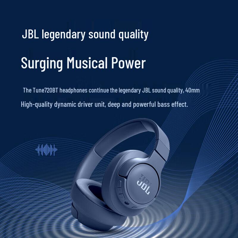 JBL TUNE 720BT Wireless Bluetooth Over-Ear Headphones