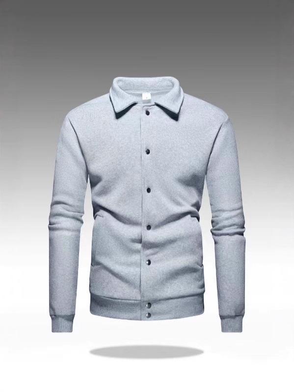 2025 Herren Schwere Lapel Mehrknopf Mode Hoodie Jacke für Herbst/Winter