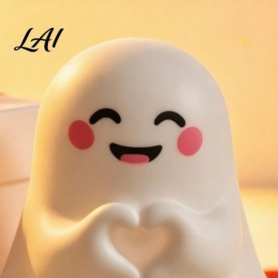 Unique Office Supplies 6Pcs Halloween Ghost Figurine Cute Pen Holder Miniature Desk Decor Funny Healing Statues Pencil Stand Ornament Creative