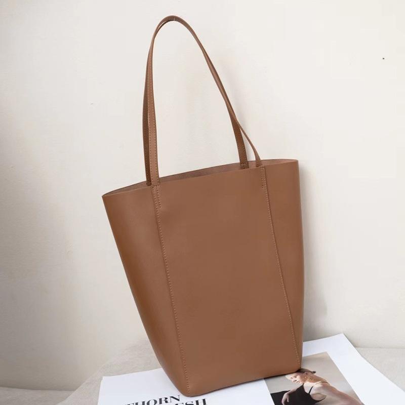 

Женская сумка на одно плечо, нишевая сумка-ведро из натуральной кожи, повседневная сумка для поездок на работу, сумка на одно плечо, осенне-зимняя сумка большой вместимости Sole length19Long Bag Ope золотисто-коричневый