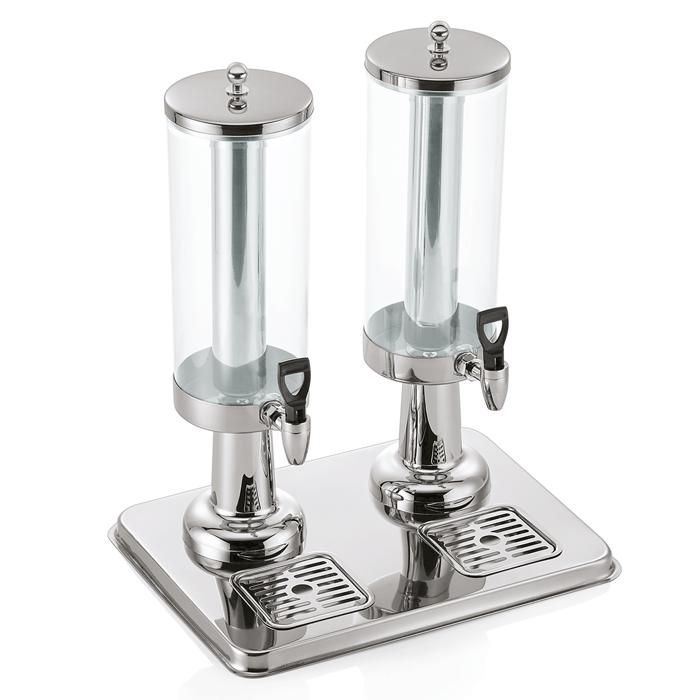 Distributeur de Boissons - ICH-ZAPFE.DE - Tour à bière - 6L - Couleur Gris - Hauteur 50 cm