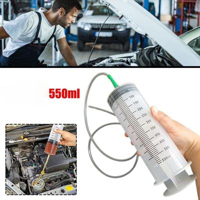 1PC Seringas de Grande Capacidade 550ml Bomba de Óleo com Mangueira de 1m Bomba Medidora para Alimentação de Animais Hidroponia Nutriente Seringa Grande