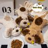 35cm Cartoon Cute Bee Dog Plush Toy Fluffy Real-life Stuffed Animals Stuffed Puppy PillowKids Toy Birthday Funny Gift Room Decor