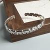 100% Solid 925 Sterling Silver Retro Bracelet for Women Men Vintage Handmade Elephant Bracelet Birthday Gift