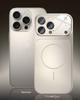 Matte Magnetic Phone Case with Lens Protective Glass Cover for iPhone 13 15 16 To 17 Pro Converter Hard Glass Phone Case
