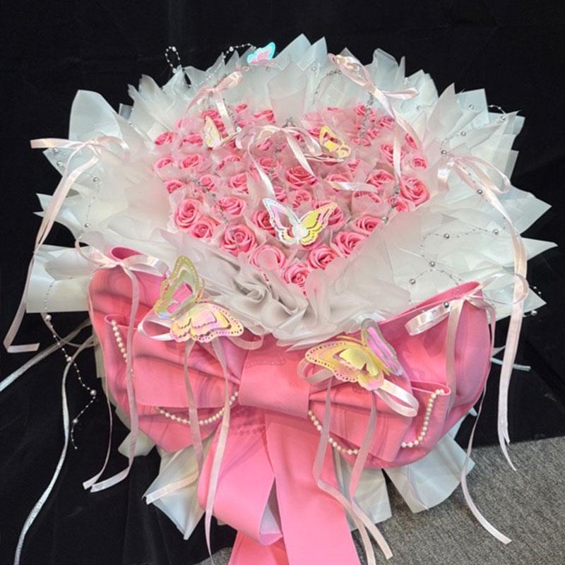 Eternal Flower 99 Rose Soap Bouquet - Elegant Gift for Her