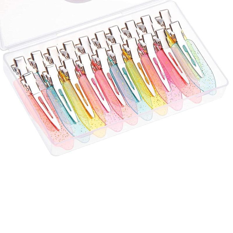 10/20PCS No Trace Hair Clips Handmade DIY Homemade Cream Gel Material Duckbill Clip Bottom Clip Bangs Clip Wash Side Clip Female