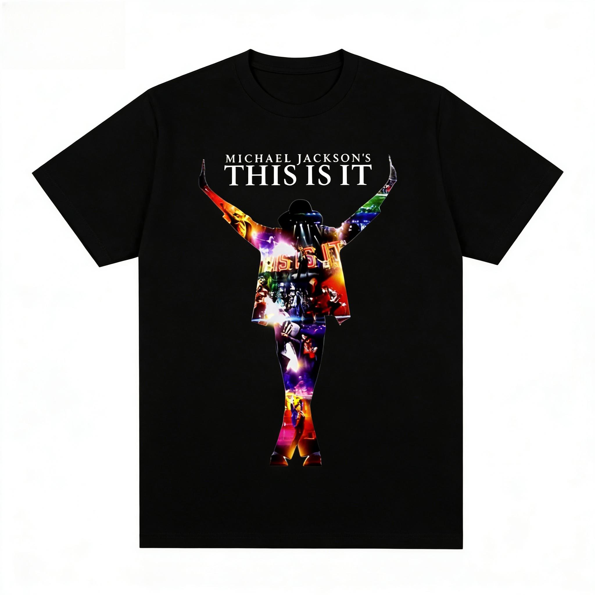 

2026 New Michael Jackson Shirt Vintage 90s Graphic Tee Hip Hop Streetwear T Shirt for Unisexs Womens Fan Gift Casual Top Summer S