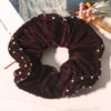 Duoling 80-Diamant Samt Strass Haargummi, Koreanische Mode Elastisches Haaraccessoire.