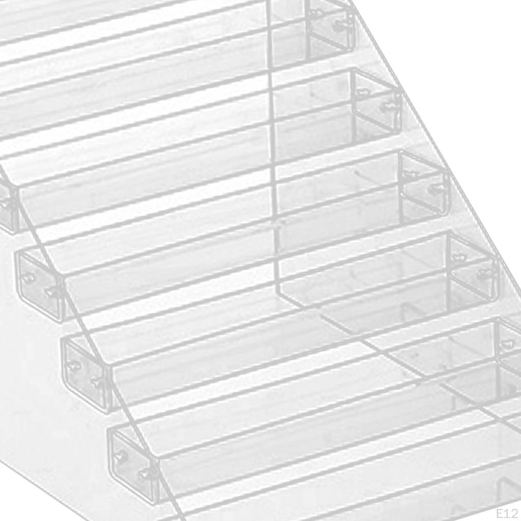 Tiered Acrylic Stands Clear Display Shelf for Cosmetic Cupcakes Model Car