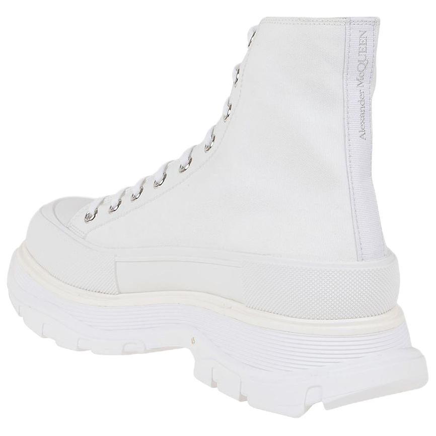 Alexander Mcqueen Canvas Tread Slick High Top Sneakers 'White' 604254W4L329000