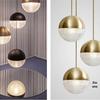 Nordic Modern Pendant Light – Minimalist Glass Fixture for Coffee Shops, Bedside, Bar Counters