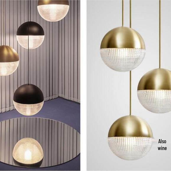 Nordic Modern Pendant Light – Minimalist Glass Fixture for Coffee Shops, Bedside, Bar Counters