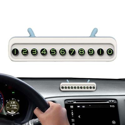 Temporary Parking Telephone Number Plate Ear Style Temporary Phone Number For Car Dashboard Car Interior Accessories