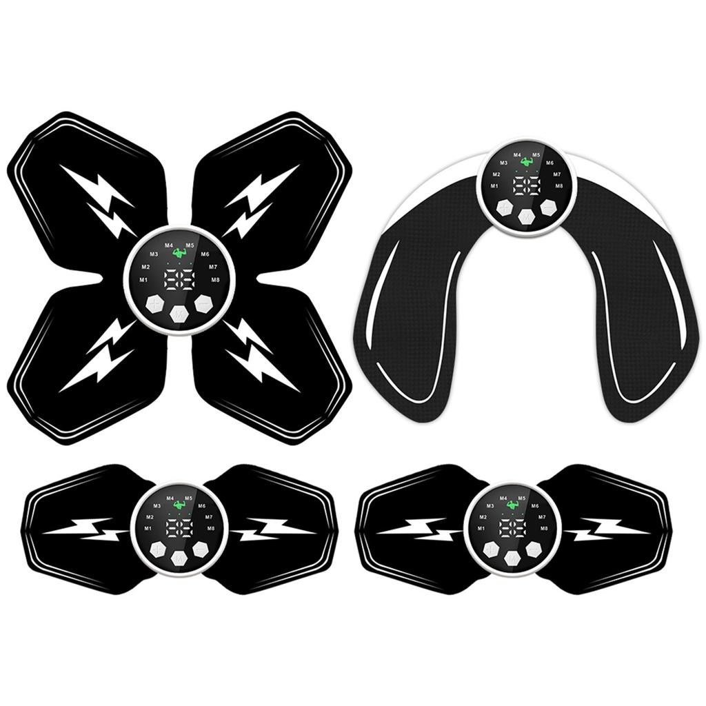 Intelligent EMS Abdominal and Hip Health Device Abdominal Trainer Home Sports Lazy Fitness Equipment USB Charging Version
