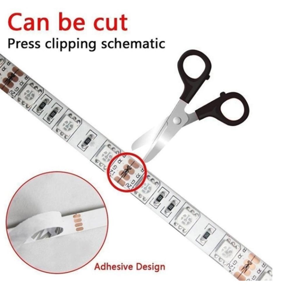 5/10/20M Flexible LED Strip RGB Color Changing Light Bar with IR Remote Controller