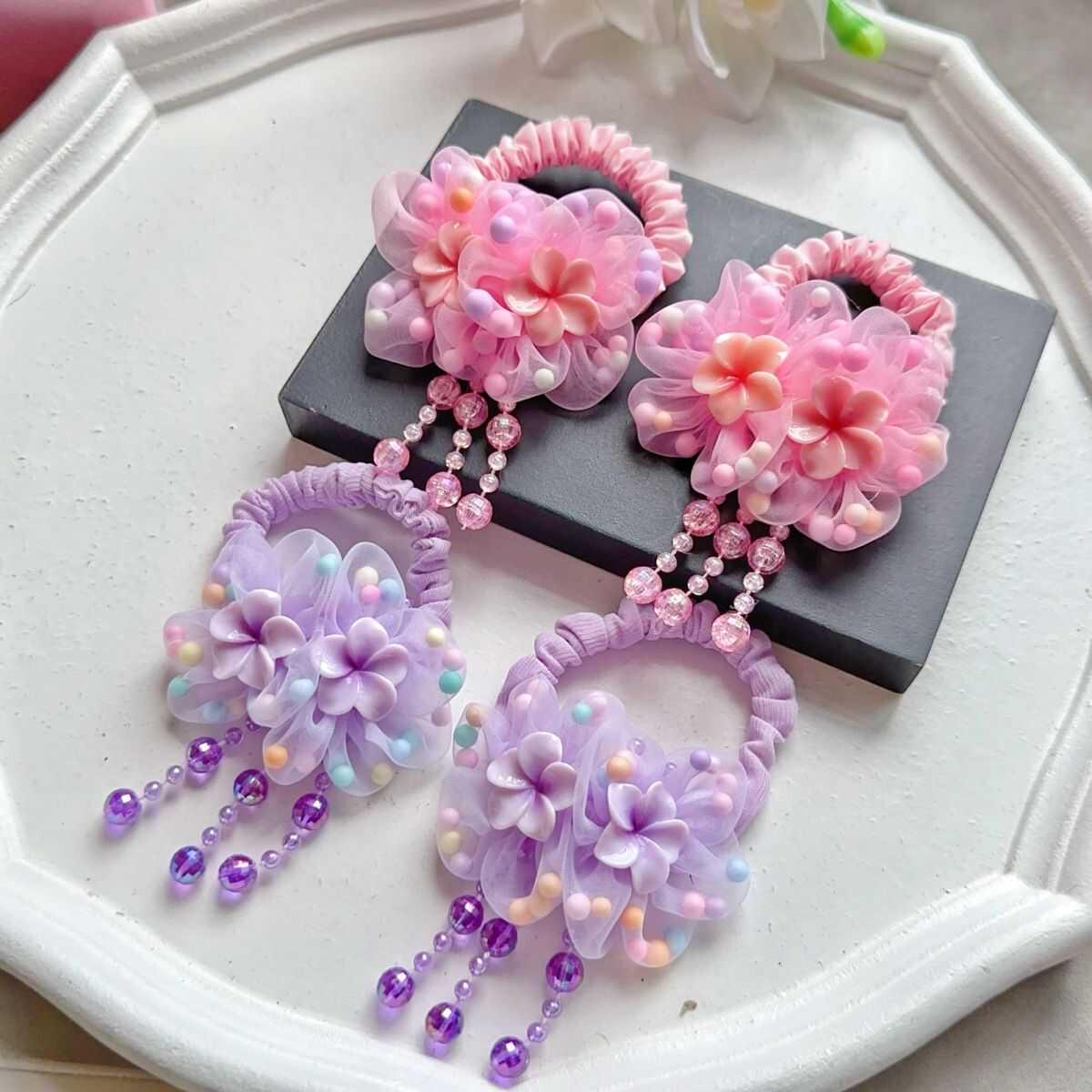 Летние Цветочные Кисточки для Волос Феи для Девочек