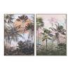 Framed Painting - Tropical Palms - Canvas - Framed Finish - Set of 2 (104 X 4.5 X 143.5 Cm)