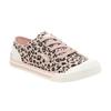 Womens/Ladies Jazzin Leopard Print Canvas Flat Trainers