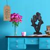 Modern Decorative Figurine - Decorative Sculpture Faces Lovers - FaceS Black