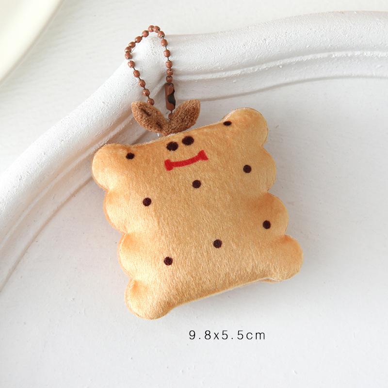 Creative Soft Stuffed Burger Animal Capybara Plush Doll Key Chain Toy Cartoon Bag Car Pendant Toast Keyring