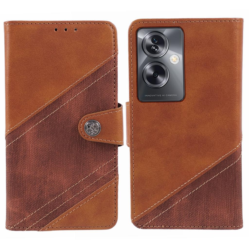 For Oppo A79 5G PU Leather Phone Case Crazy Horse Texture Mobile Phone Shell Wallet