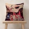 Anime Hhazbin Hhotel Angel  Pillow Covers Cartoon Sofa Decorative Home Doublesided Printing Short Plush Cute Cushion Cover