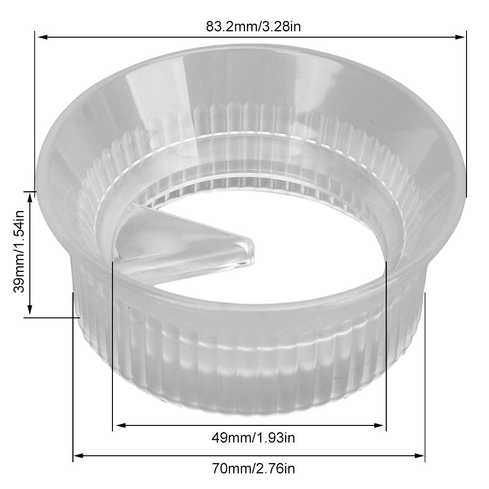 Splash Proof Design Moka Coffee Distributor Coffee Dosing Ring Coffee Dosing Application 3cup transparent