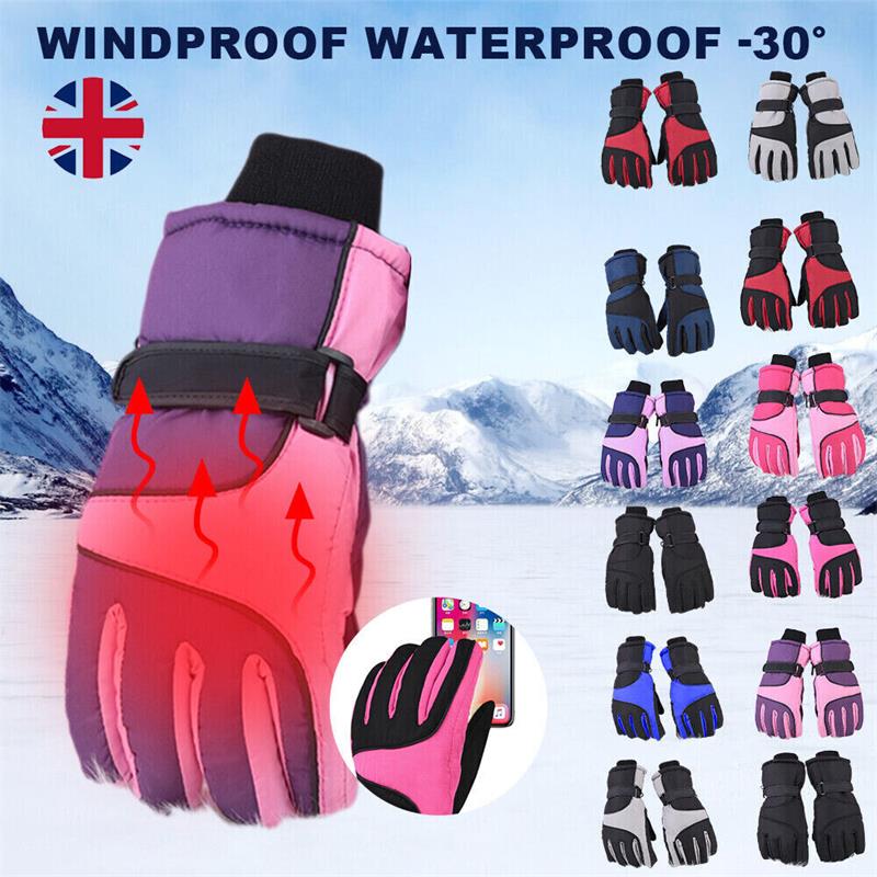 

Men Women Winter Warm Thick Thermal Insulated Gloves Waterproof Snow Ski Gloves