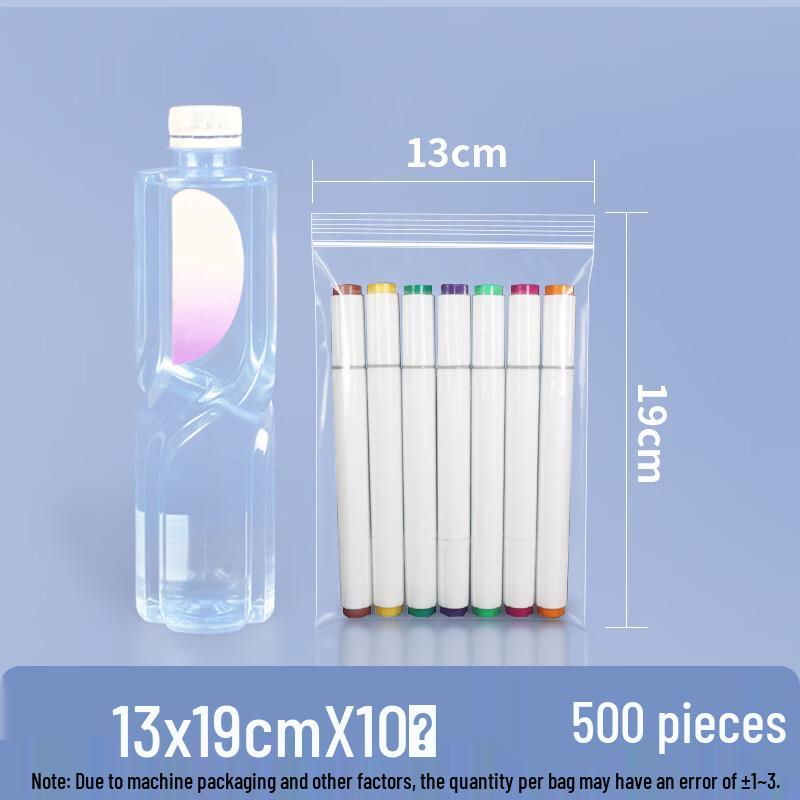 Transparent Self-Sealing Food Storage Bags