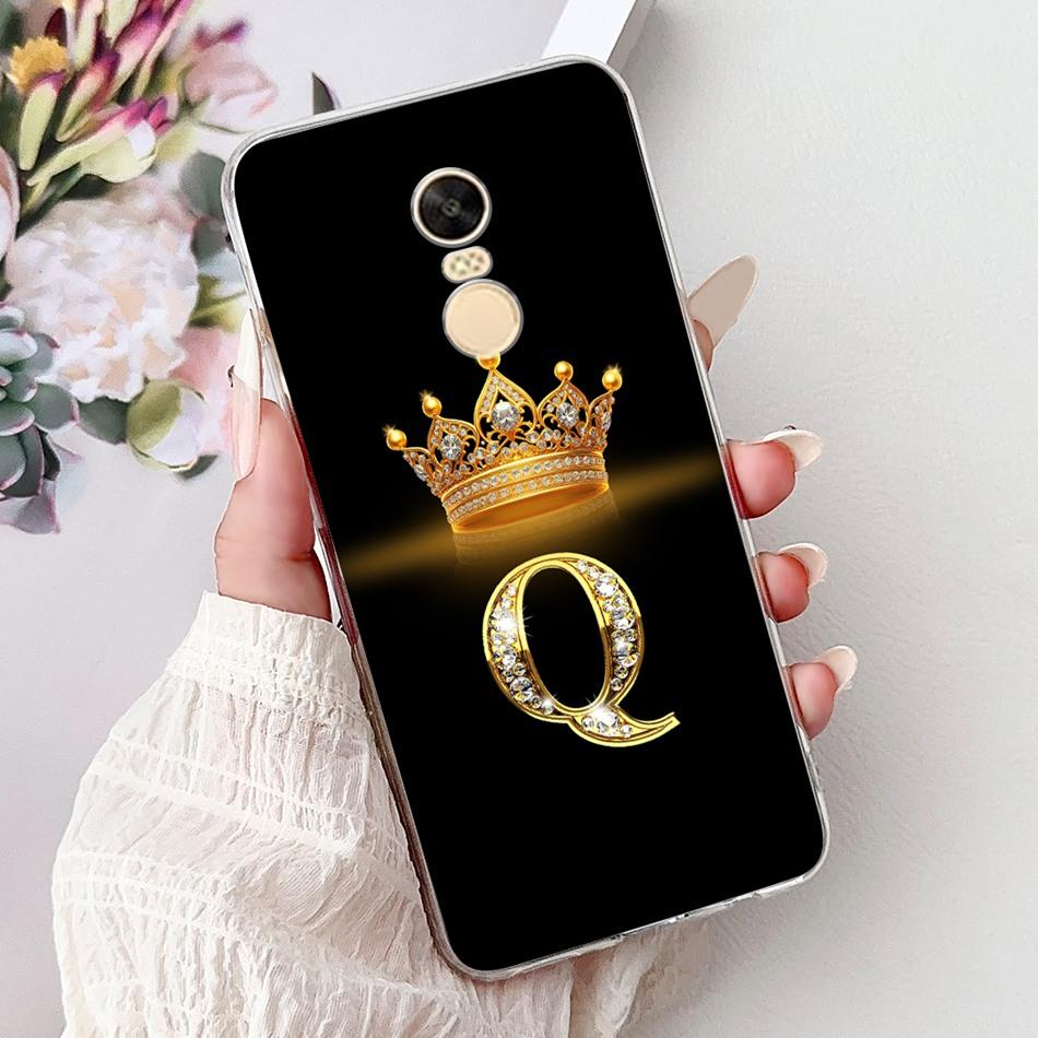 For Xiaomi Redmi Note 4X (Note 4 Gobal ) Fashion Crown Letter Phone Case For Redmi Note4X Note4 Global Soft Silicone TPU Cases