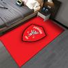 Perugia AC Red Emblem Carpet suitable as a non-slip mat for the living room or bedroom sofa