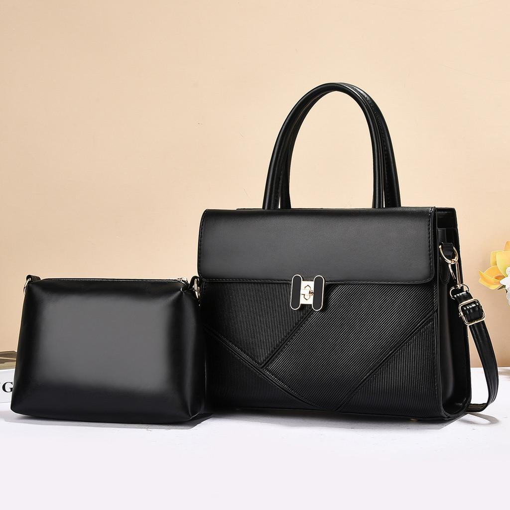 Splicing Single Color Shoulder Crossbody Bag With Purse Handbag Fashion Gift