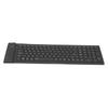 Foldable Silicone Keyboard 108 Keys Waterproof Full Sealing Design Mute Typing Foldable Keyboard