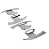 4pcs/set Car Outside Door Handle Bowl Cover Trim for MG ZS 2017-2018 Silver Chrome Car