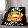 1pc Psyduck Blanket Lightweight Flannel Blanket Throw Blanket For Sofa, Bed, Travel, Camping, Livingroom, Office, Couch